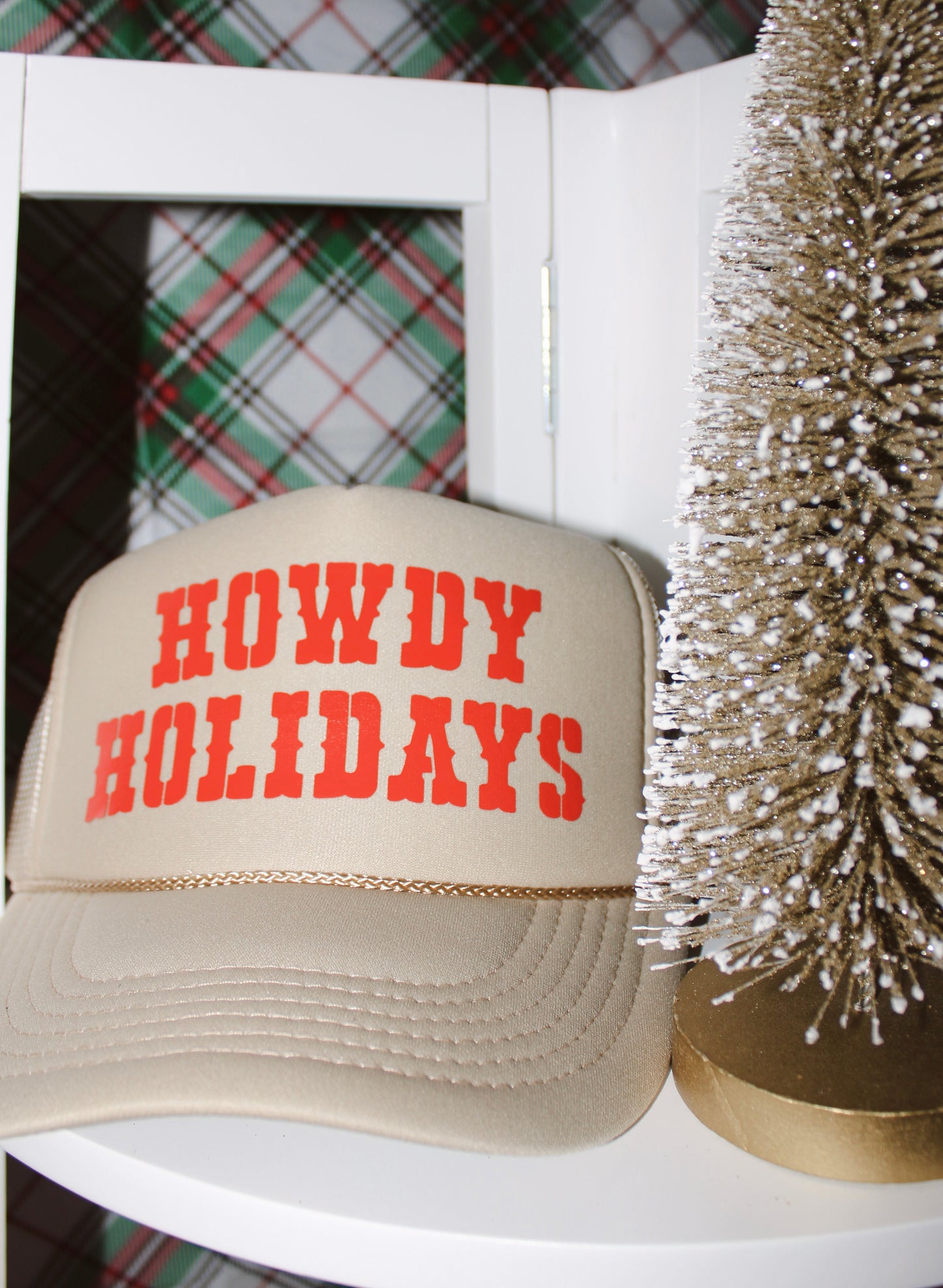 Howdy holidays trucker hat