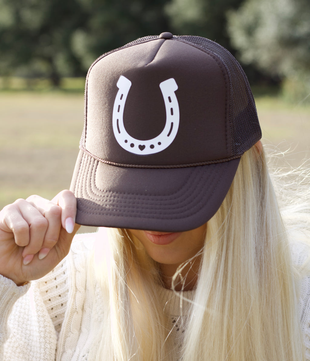 Horseshoe trucker hat