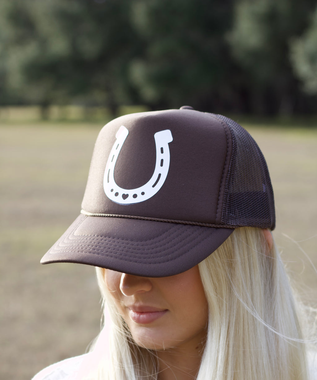 Horseshoe trucker hat